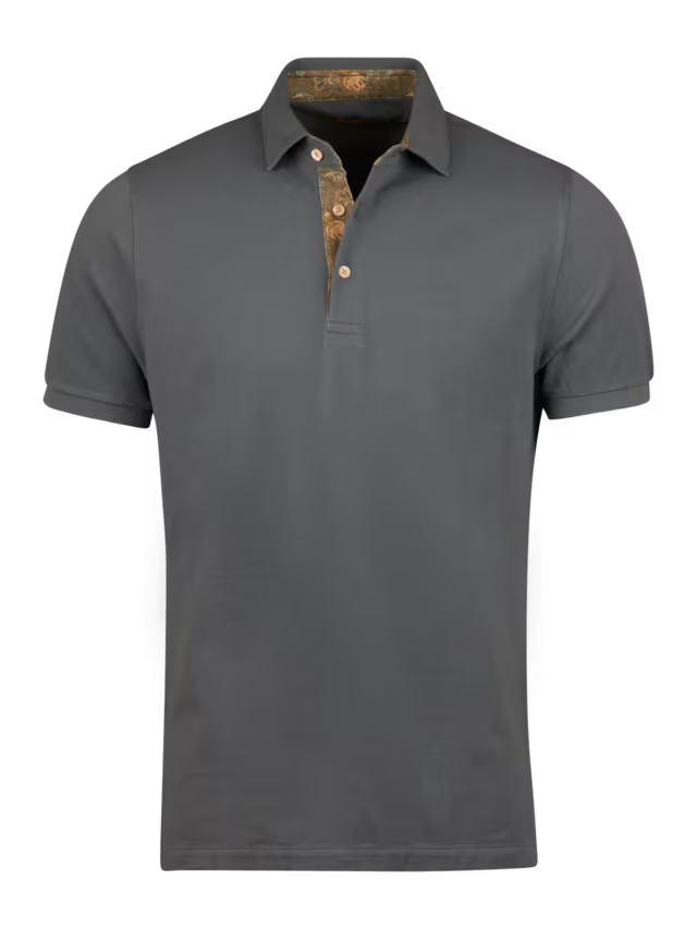 Stenstroms Polo shirt with contrast detail