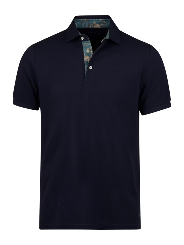 Stenstroms Polo shirt with contrast detail