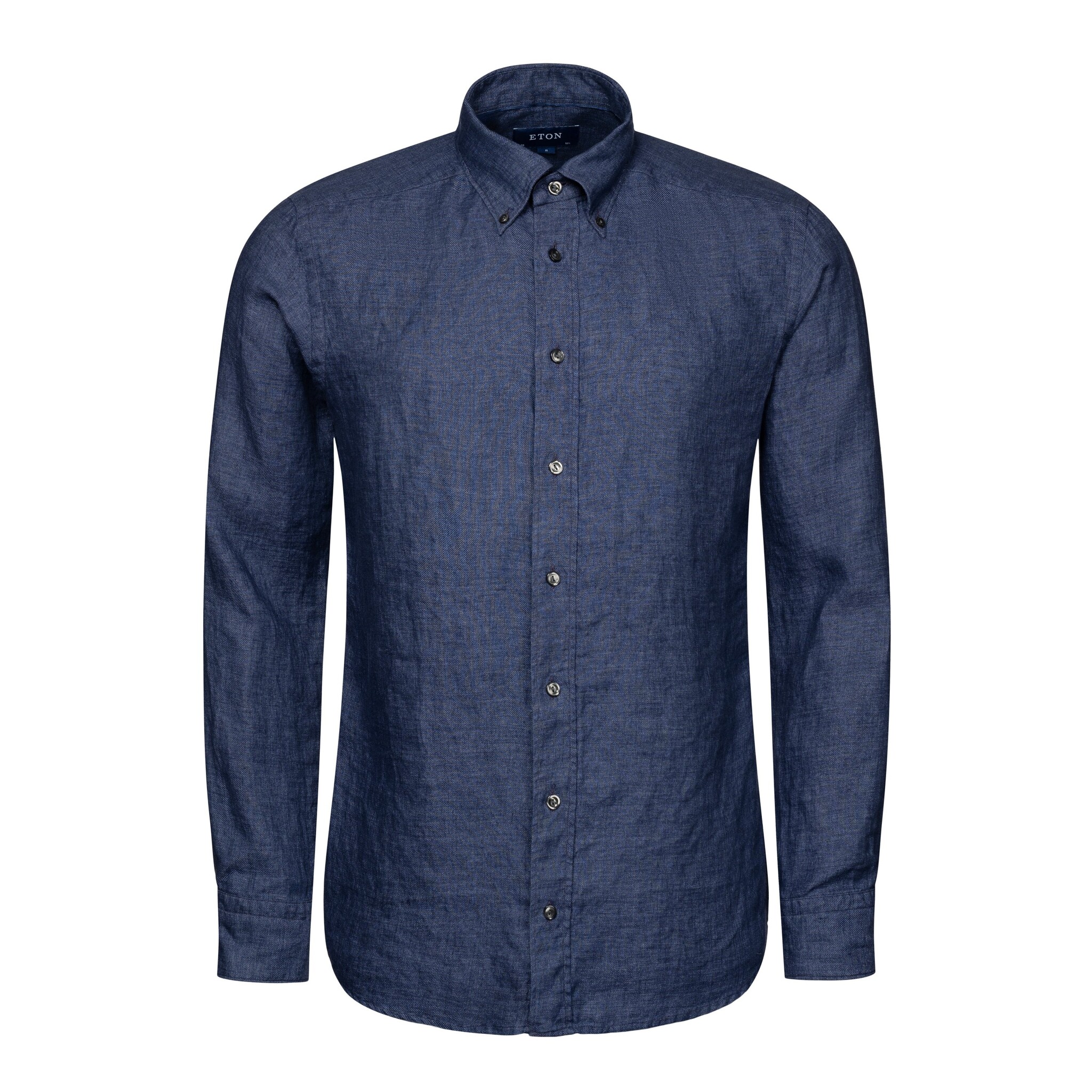 Eton Twill Linen Shirt with button down collar