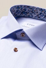 Eton Pale Blue twill with daisy floral trim