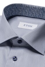Eton Fine striped Signature Twill with trim