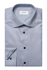 Eton Fine striped Signature Twill with trim