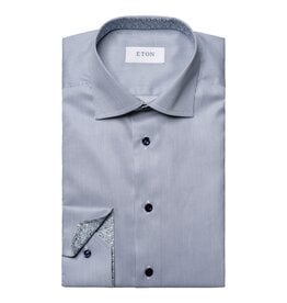 Eton Fine striped Signature Twill with trim