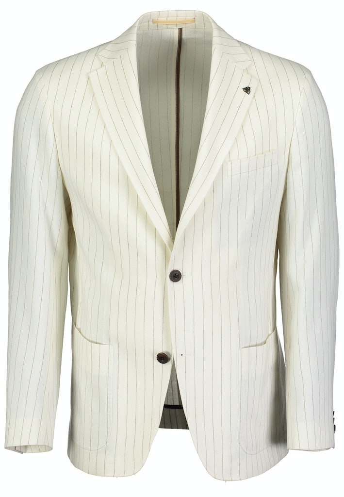 Roy Robson Natural brown stripe linen jacket