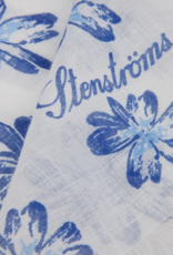 Stenstroms Blue flower cotton/linen scarf