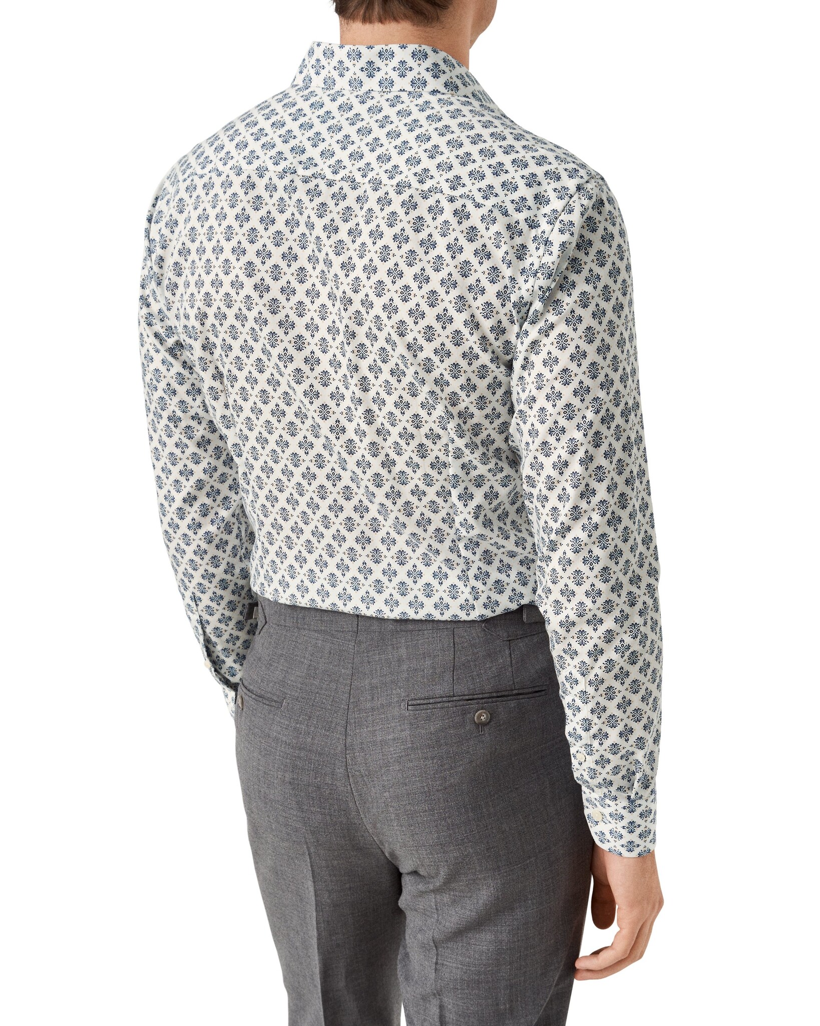 Eton Elegant timeless geometric medallion shirt