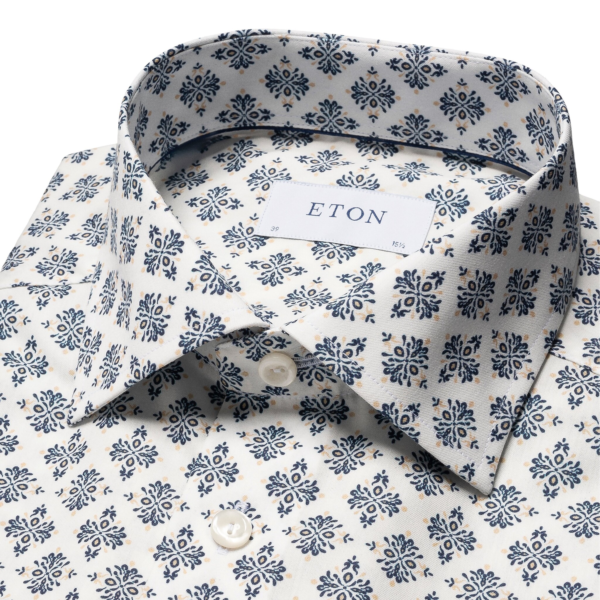 Eton Elegant timeless geometric medallion shirt