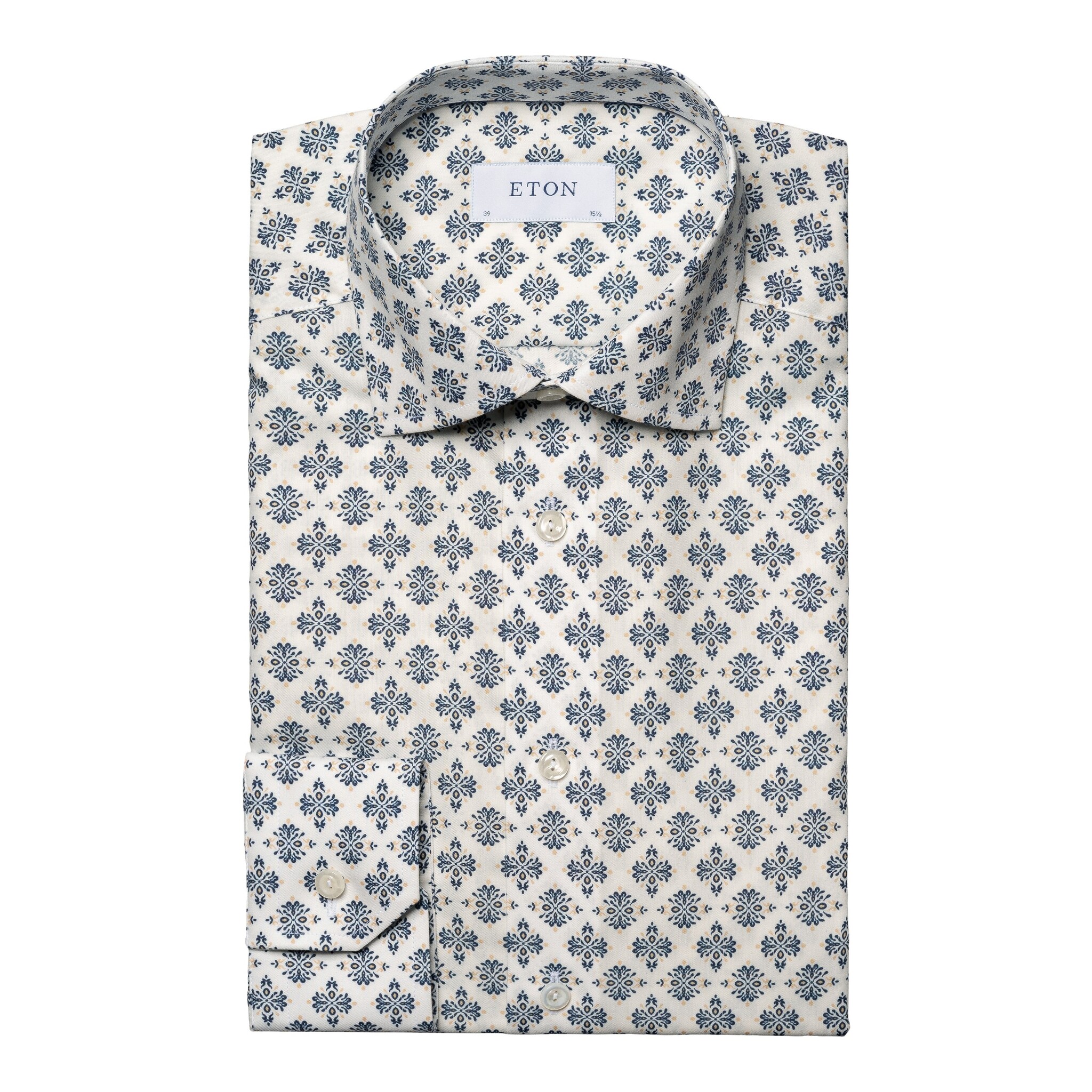 Eton Elegant timeless geometric medallion shirt