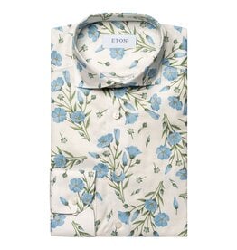 Eton Floral Print Signature Twill shirt