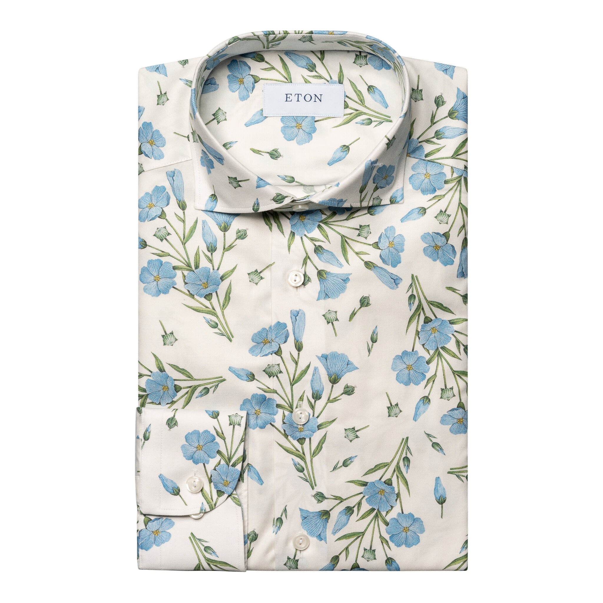 Eton Floral Print Signature Twill shirt