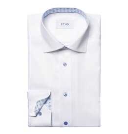 Eton Signature Twill with Geometric trim