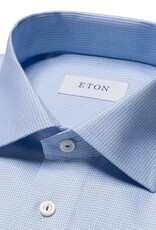 Eton Pale Blue Jacquard Signature Twill shirt