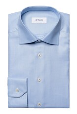 Eton Pale Blue Jacquard Signature Twill shirt