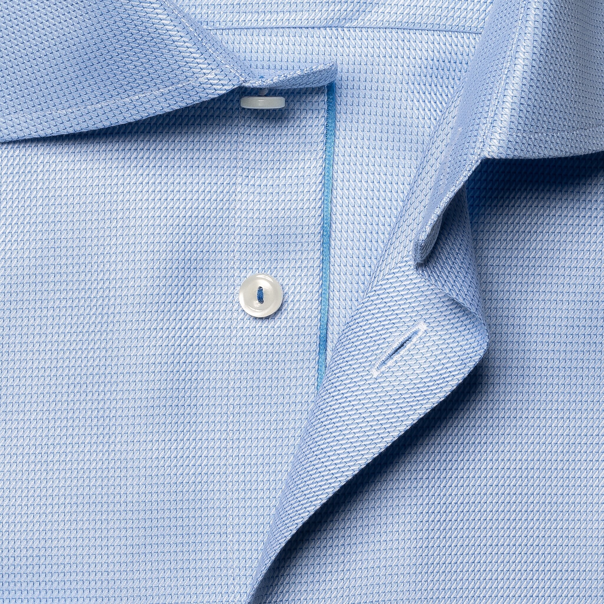 Eton Pale Blue Jacquard Signature Twill shirt