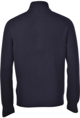 Gran Sasso Mock Neck zip/button Super Geelong Sweater