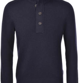 Gran Sasso Mock Neck zip/button Super Geelong Sweater