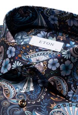 Eton Motif Signature Twill Print Shirt
