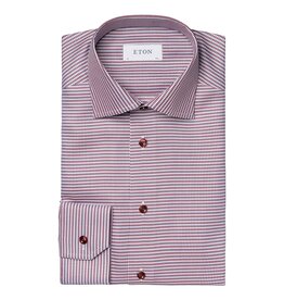 Eton Houndstooth Signature Twill shirt with tonal button