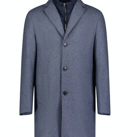 Roy Robson Light Blue Wool Coat with Insert