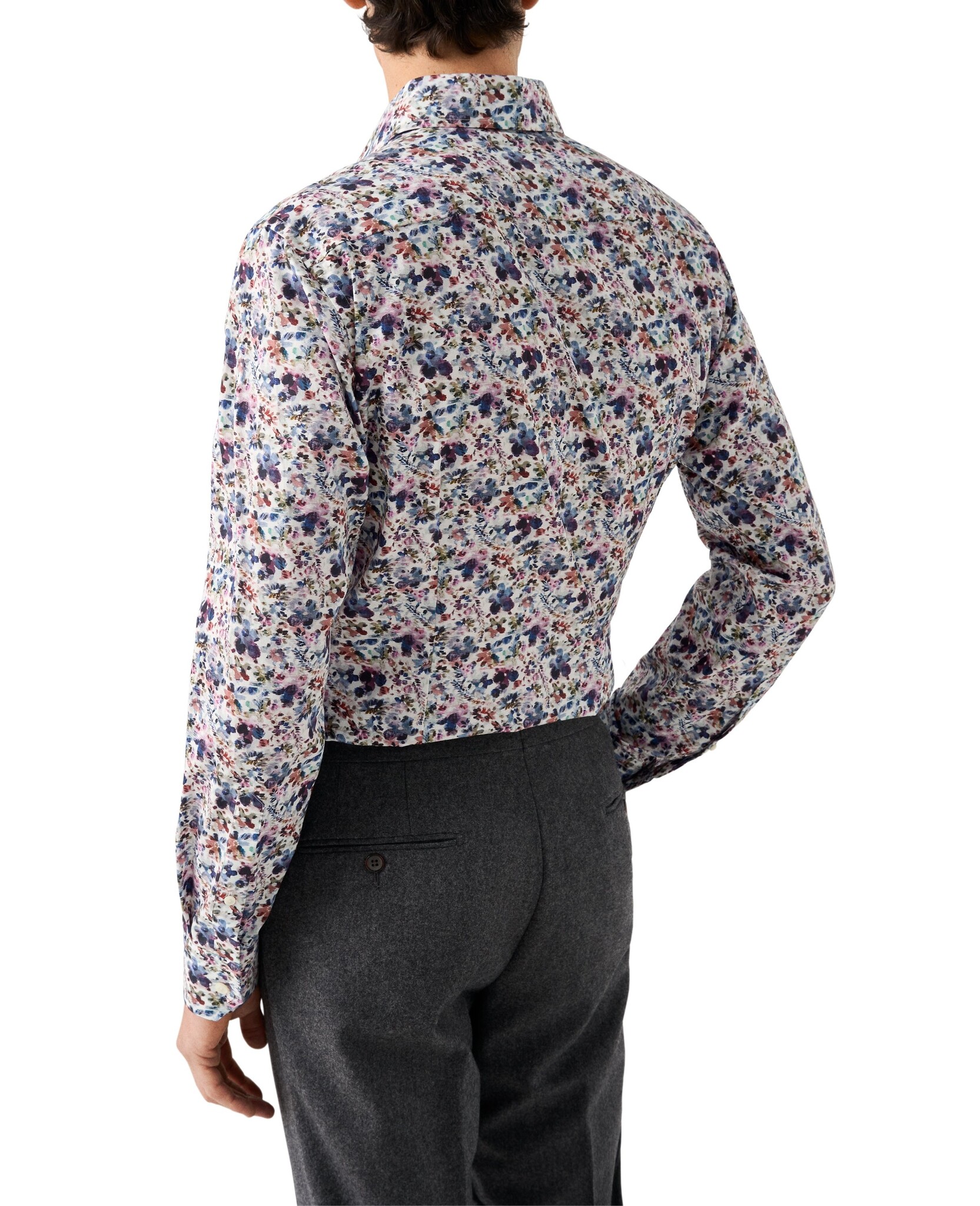 Eton Multi-coloured Floral Print Signature Twill