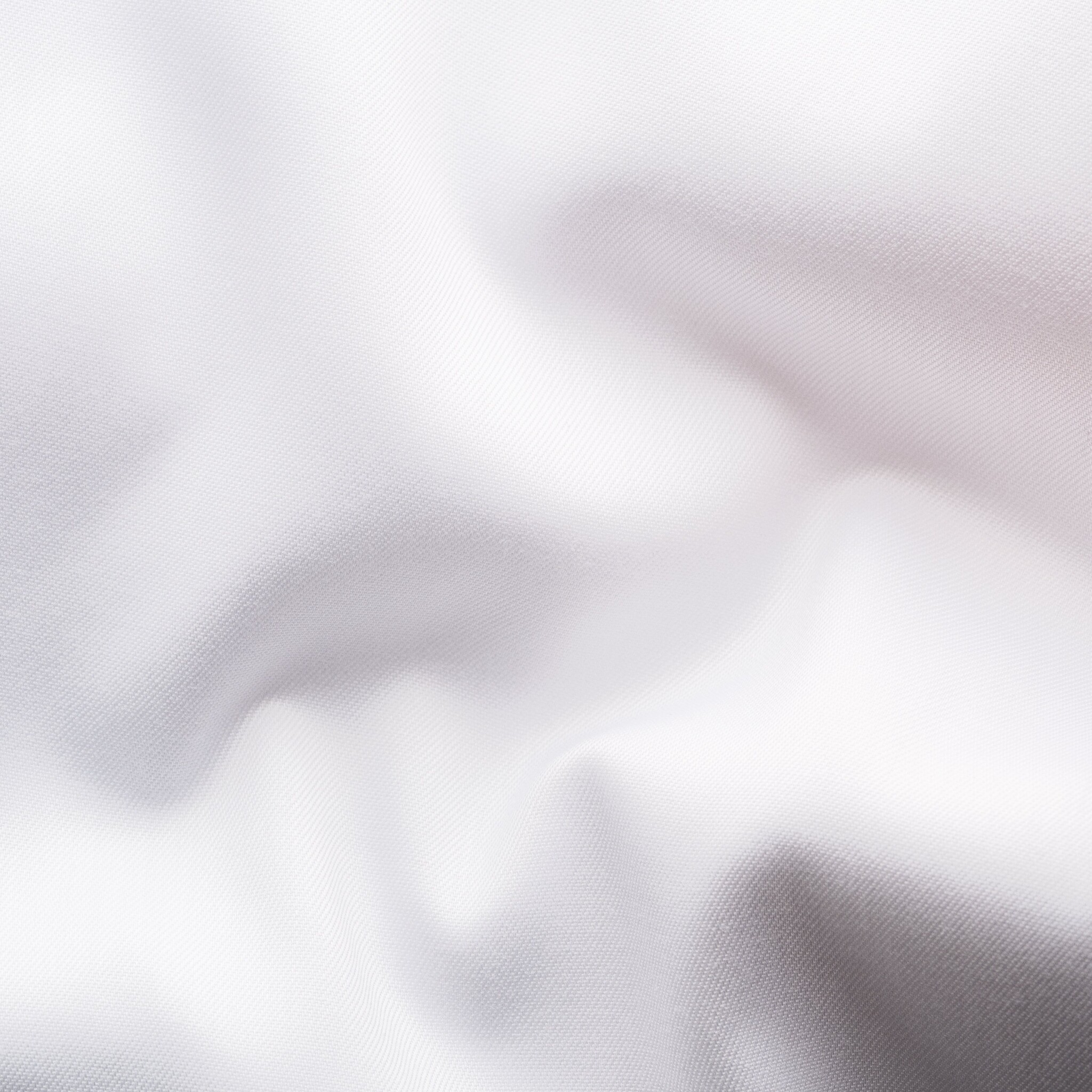 Eton White Solid Signature Twill with Geometric trim