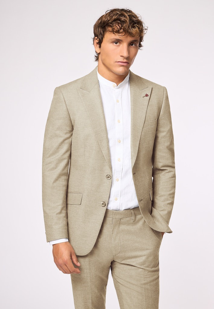 Roy Robson Summer Cotton/Wool Jacket with Peak Lapel