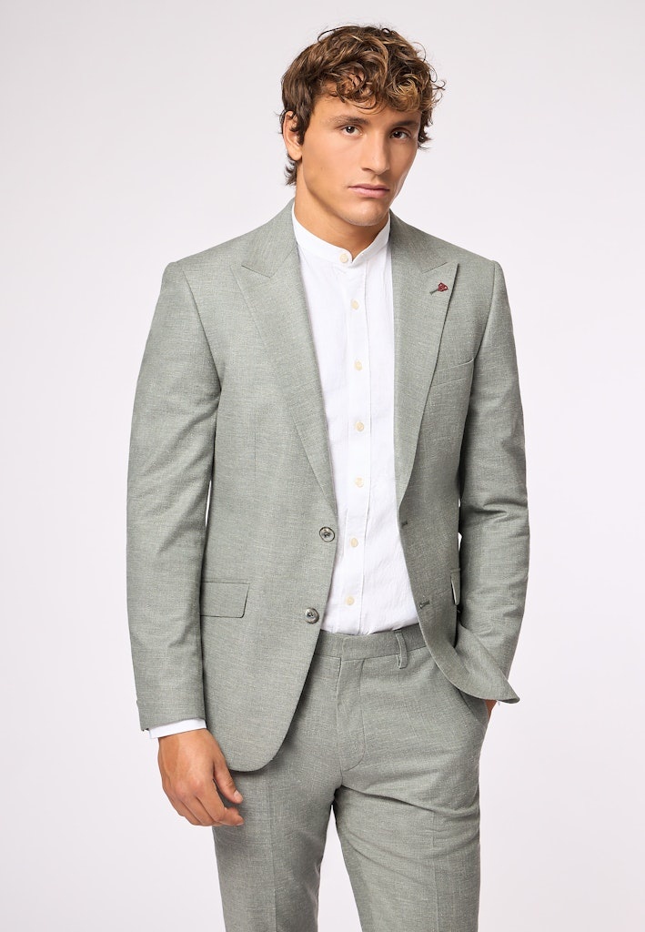 Roy Robson Summer Cotton/Wool Jacket with Peak Lapel