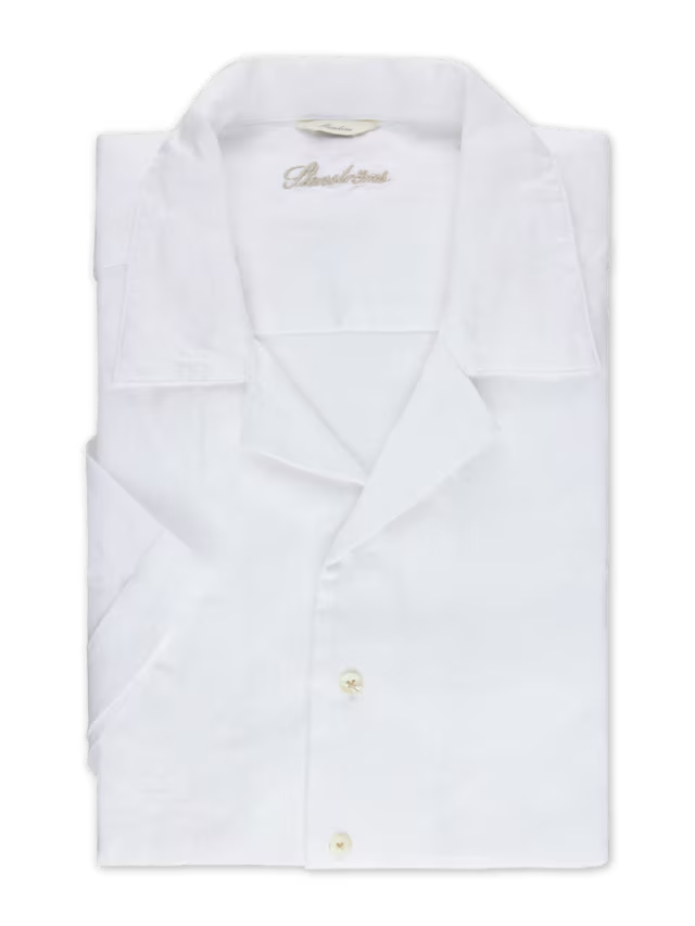 Stenstroms Short Sleeve Resort Collared Linen shirt