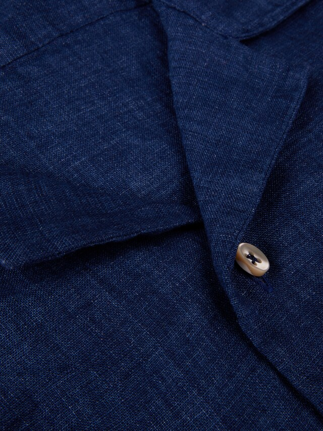 Stenstroms Short Sleeve Resort Collared Linen shirt