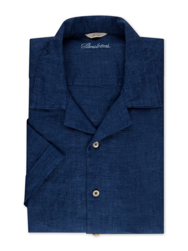Stenstroms Short Sleeve Resort Collared Linen shirt
