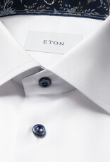 Eton Signature Twill with Floral Trim