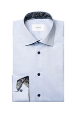 Eton Signature Twill with Floral Trim