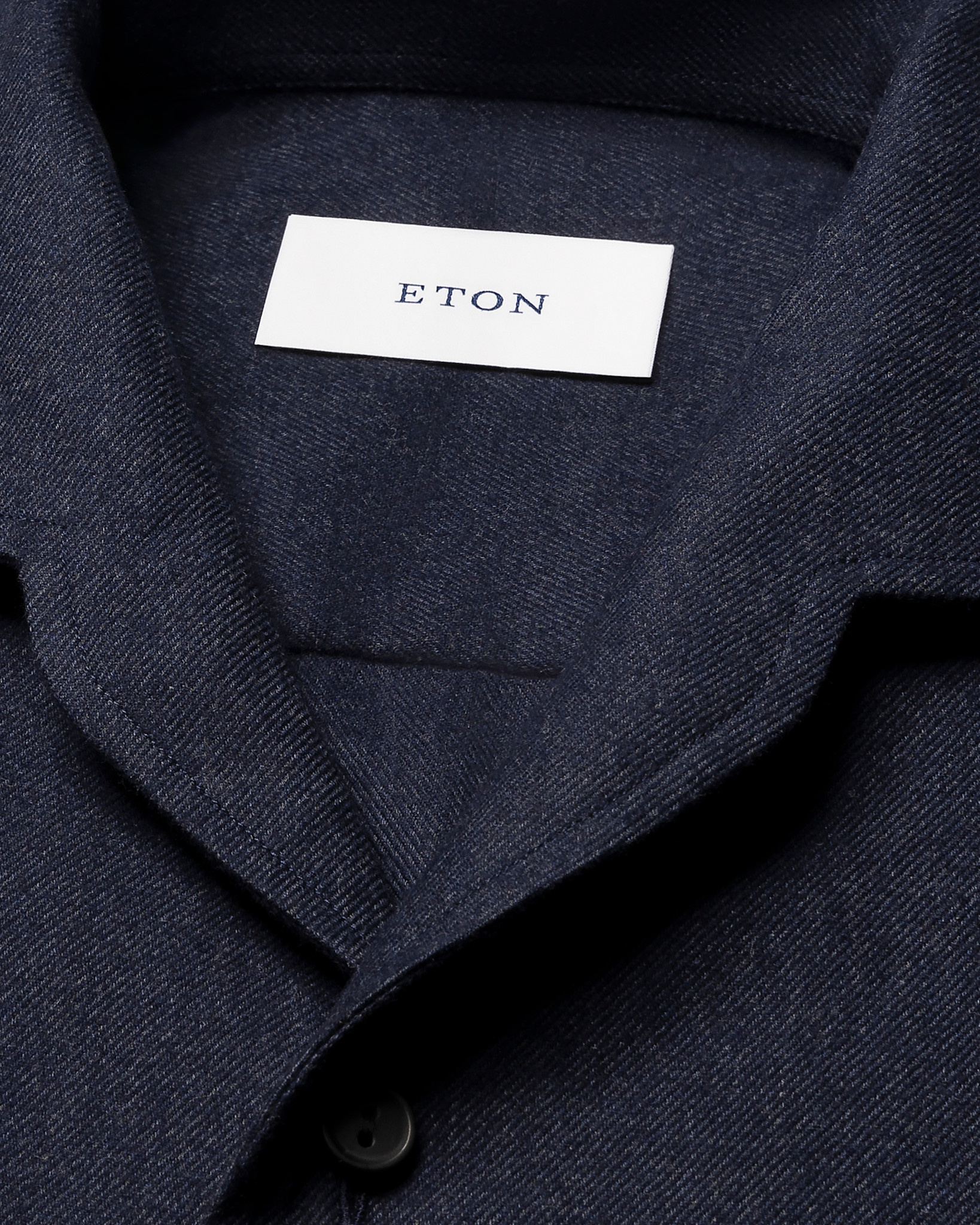 Eton One Piece Collar Flannel Shirt