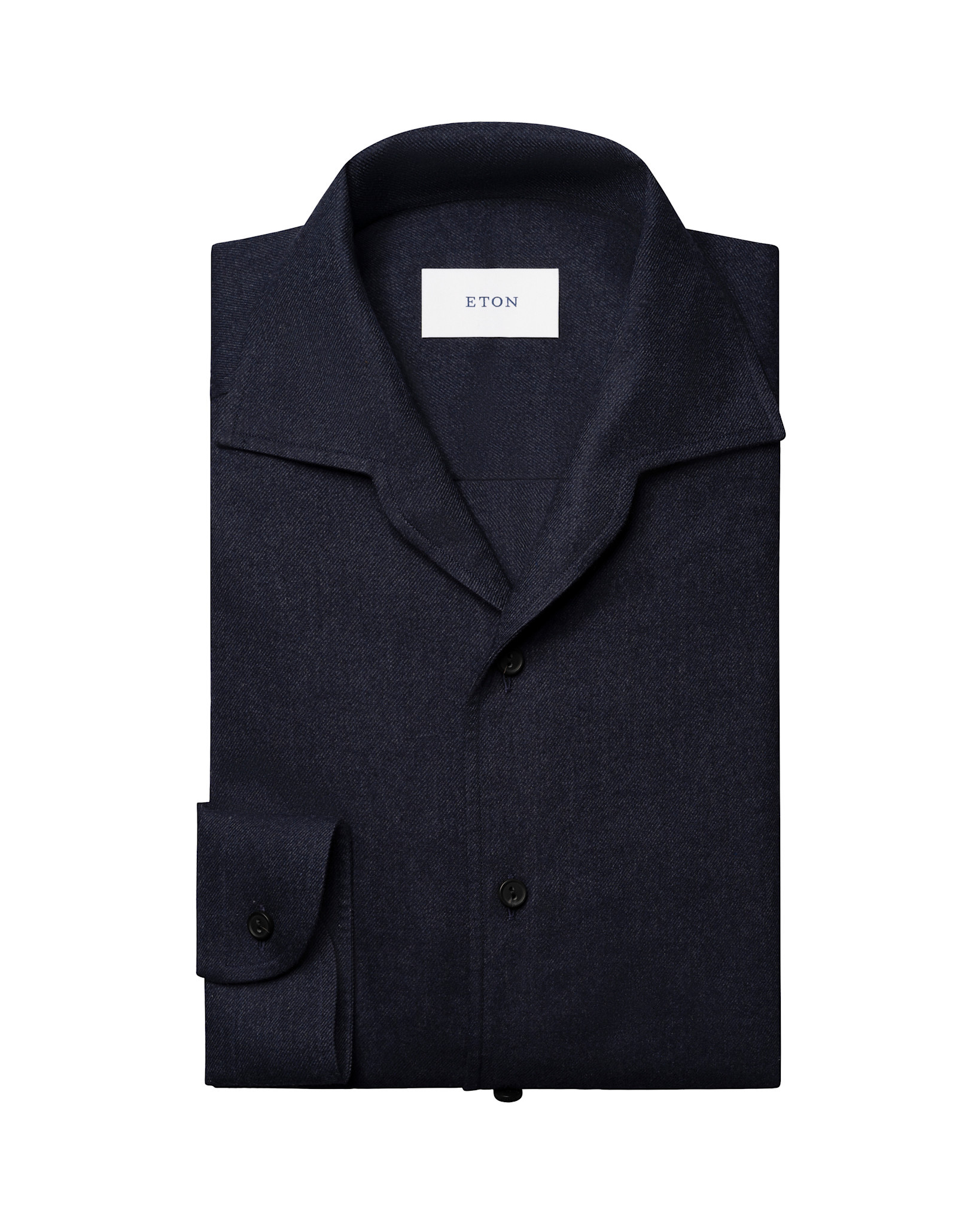 Eton One Piece Collar Flannel Shirt