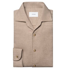 Eton One Piece Collar Flannel Shirt