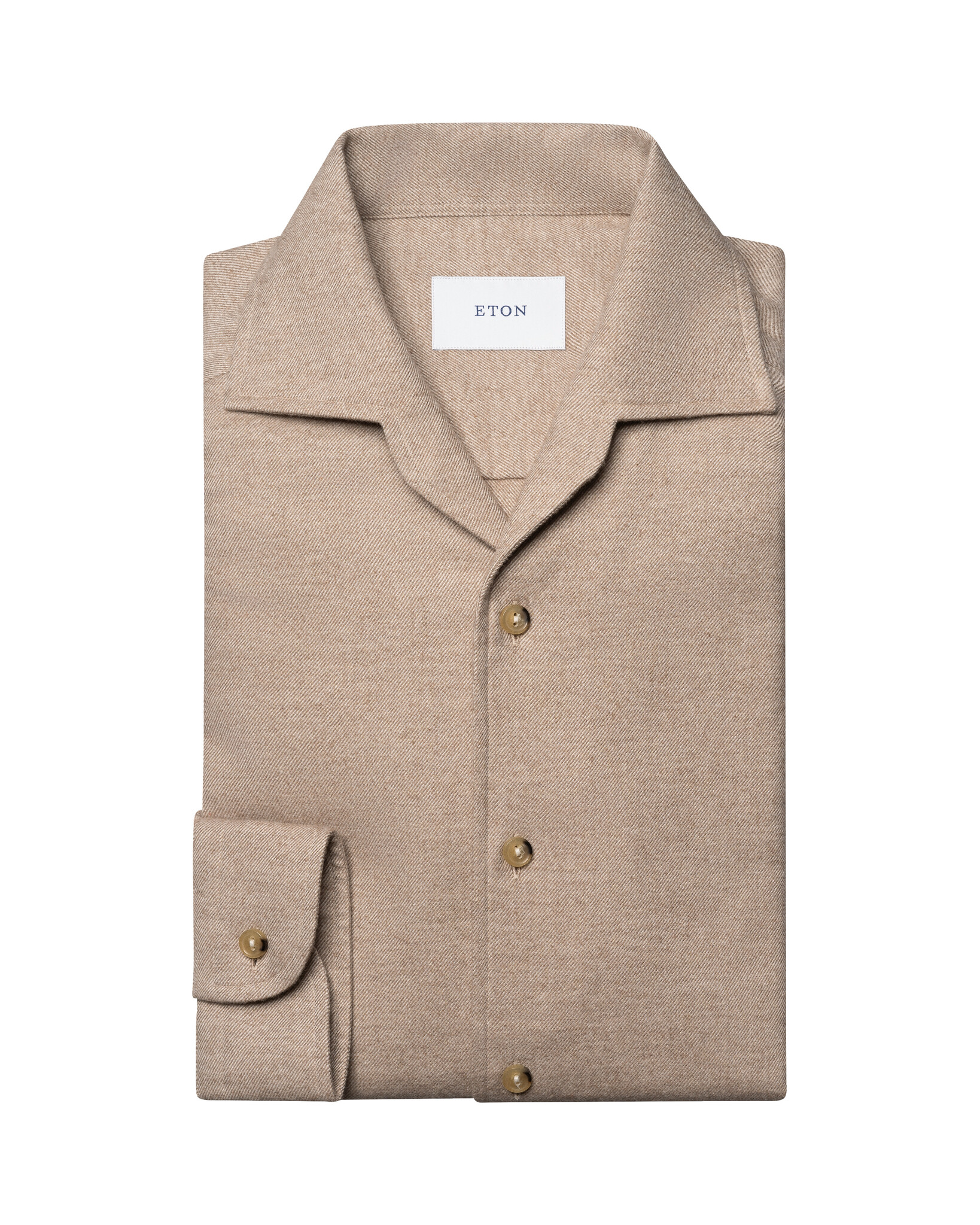 Eton One Piece Collar Flannel Shirt