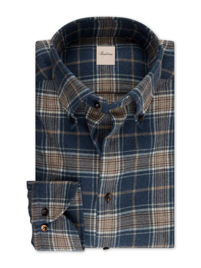 Stenstroms Flannel Window Pane Check Shirt