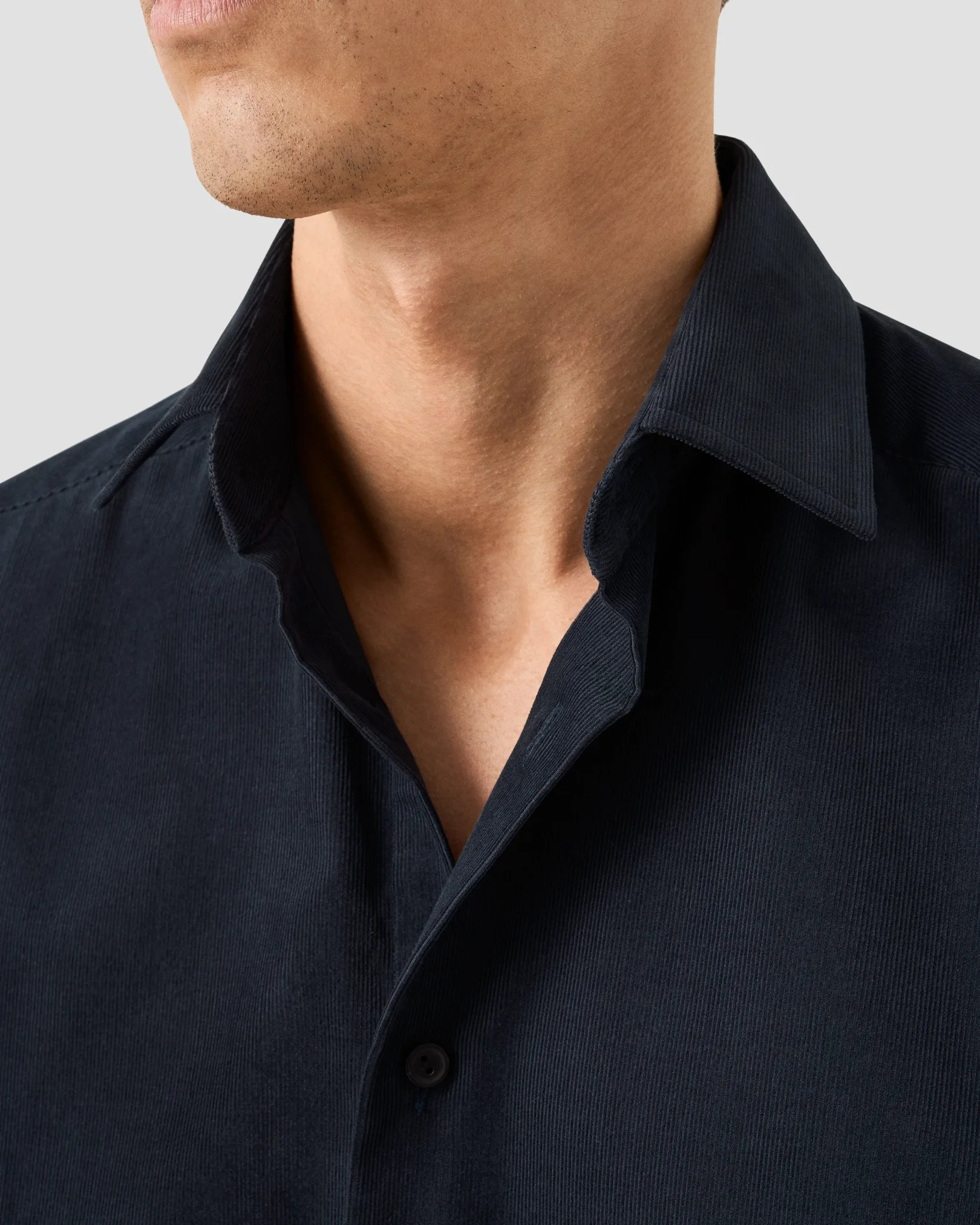 Eton Luxury Fine Corduroy Shirt - Navy