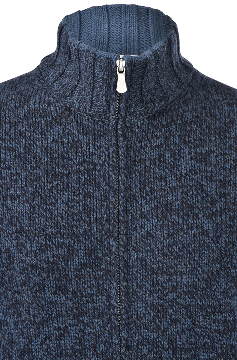 Gran Sasso Super Geelong Full Zip Cardigan