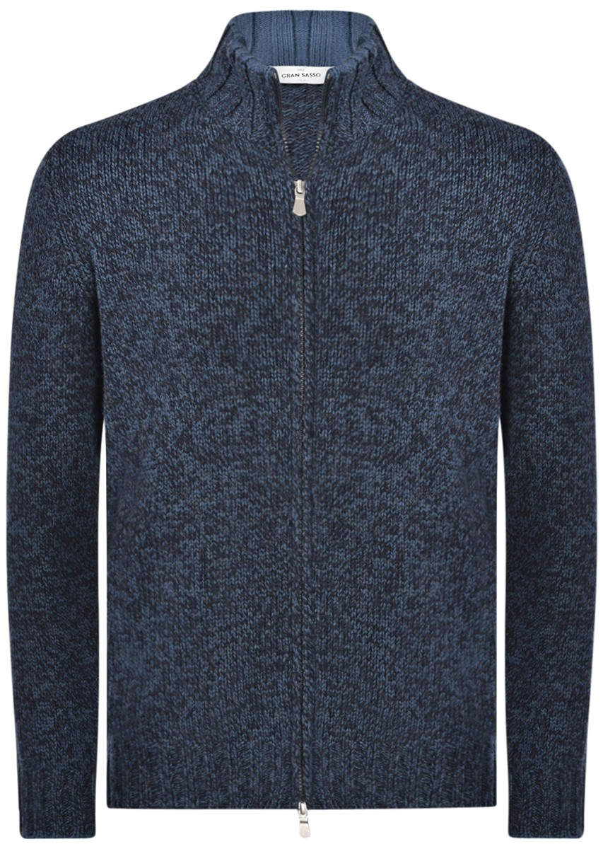 Gran Sasso Super Geelong Full Zip Cardigan