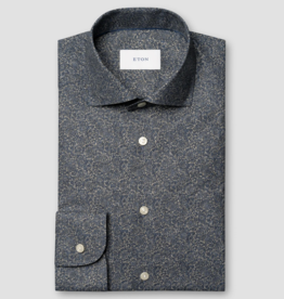 Eton Tonal Ornamental Twill Print Shirt