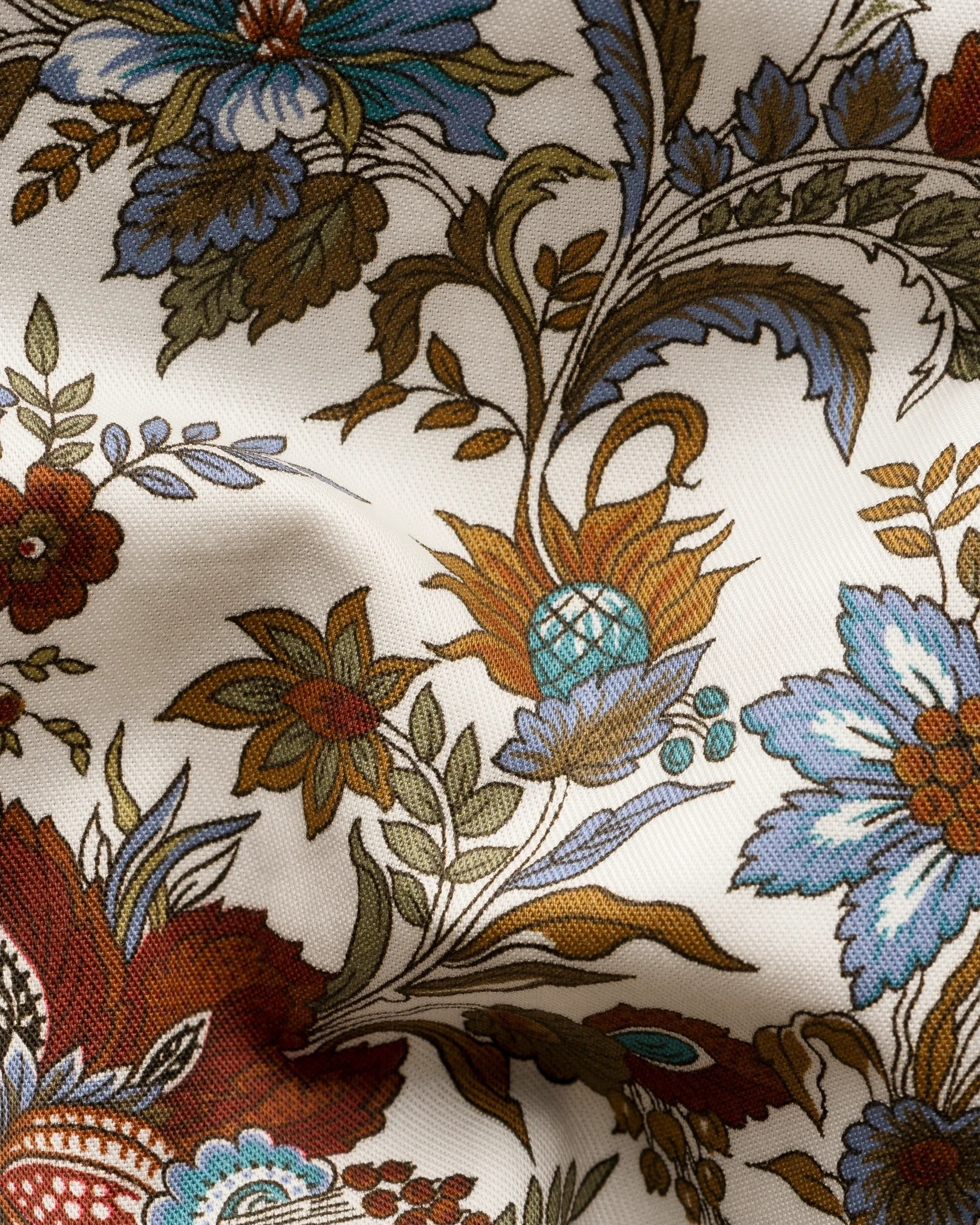 Eton Floral Print Signature Twill Shirt