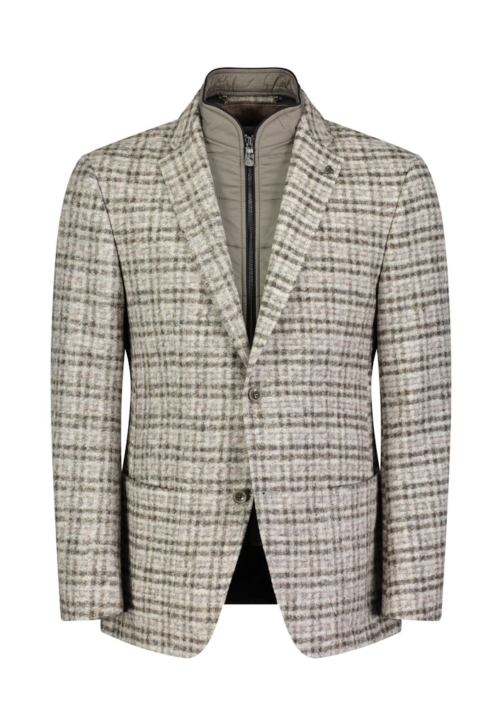 Roy Robson Light Brown Checked Jacket with insert