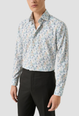Eton Elegant Floral Print Twill Shirt