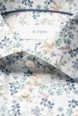 Eton Elegant Floral Print Twill Shirt
