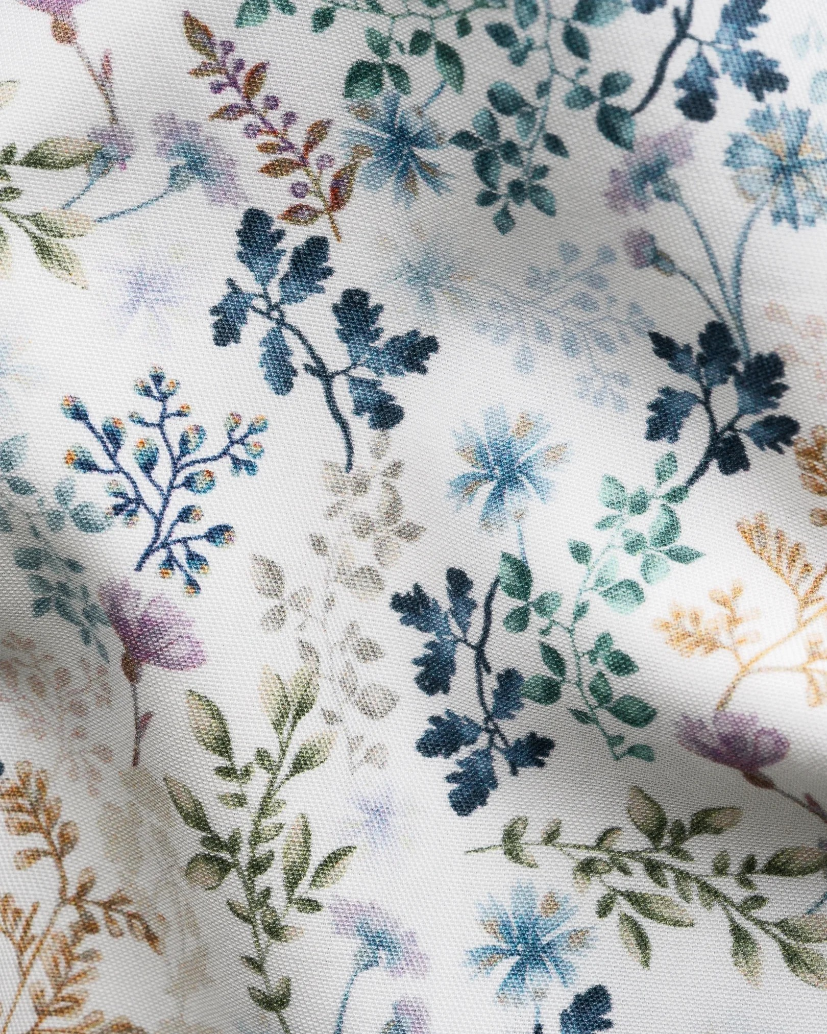 Eton Elegant Floral Print Twill Shirt