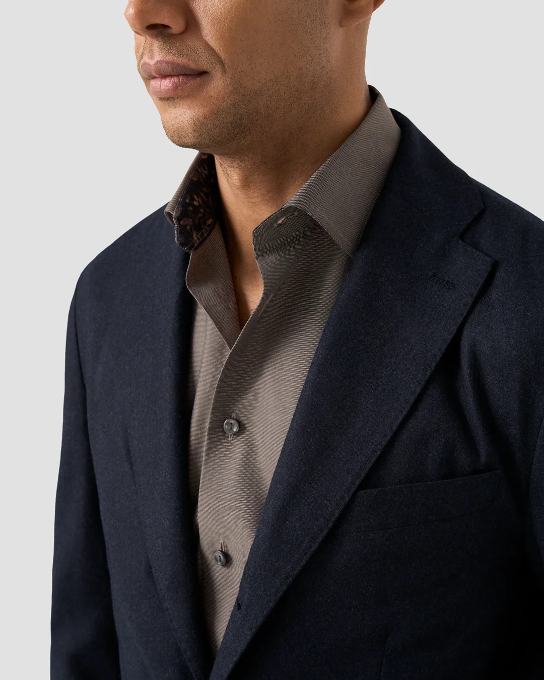 Eton Semi Solid Twill with Floral Trim