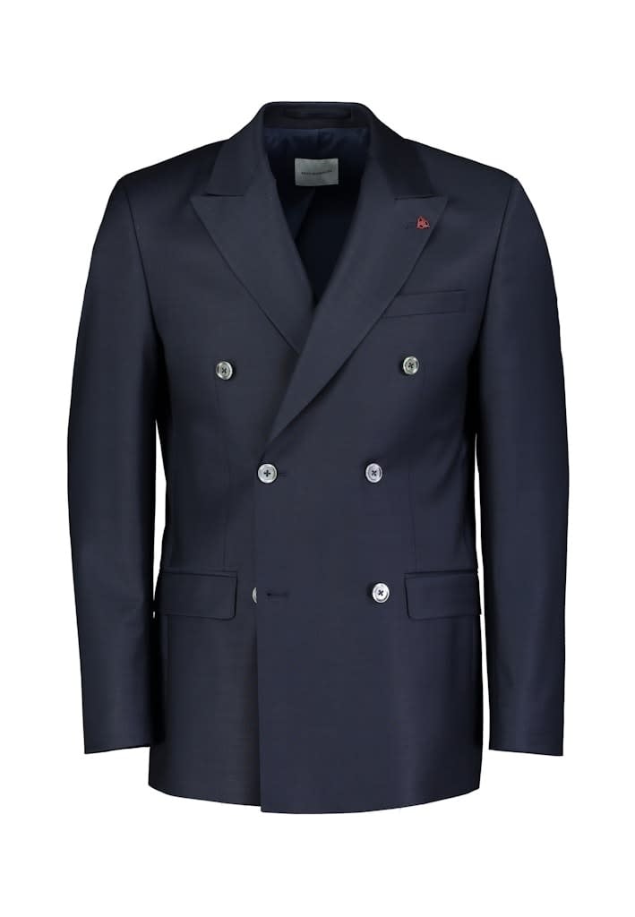 Roy Robson Navy Double Breasted Wool Suit