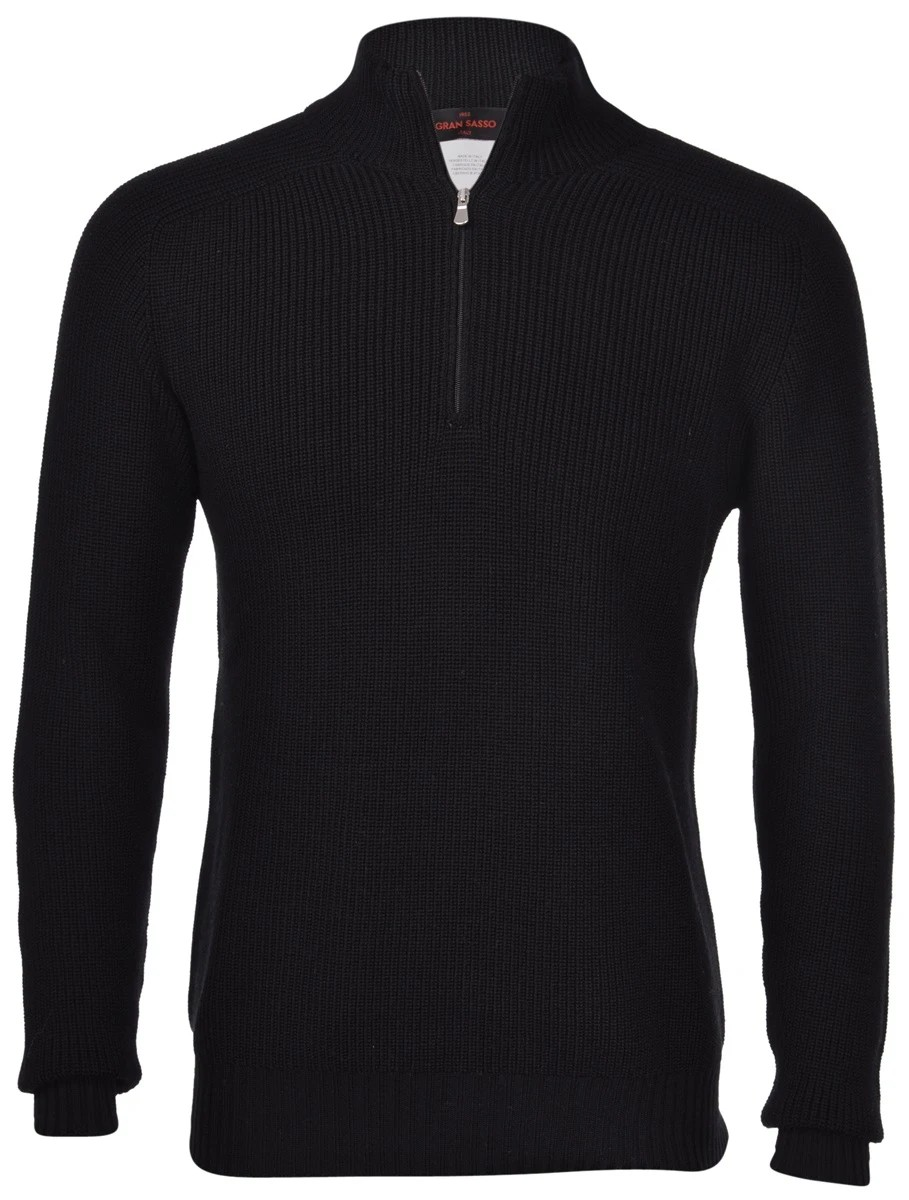 Gran Sasso Rain Wool 1/2 Zip Sweater