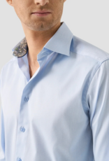 Eton Signature Twill with Floral contrast detail